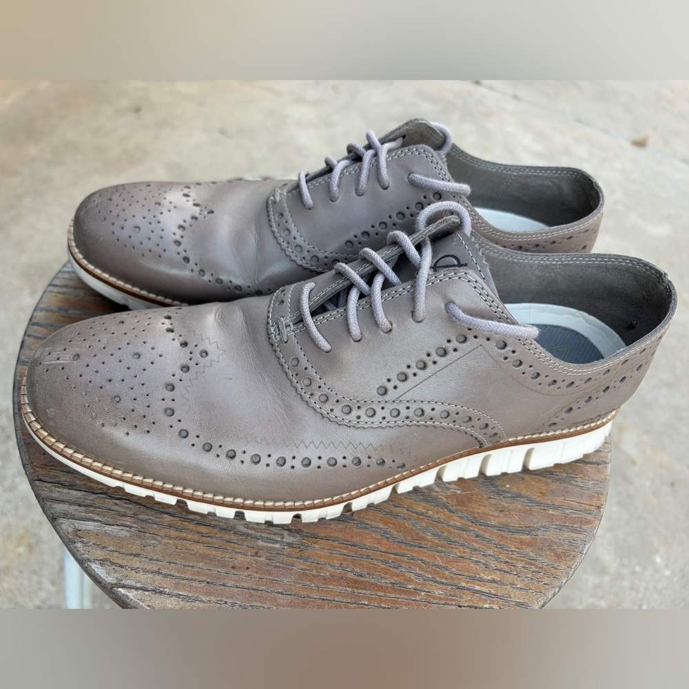 Cole Haan Zerogrand Men's Wingtip Oxford Leather Shoes C25007 Ironstone Men’s 7